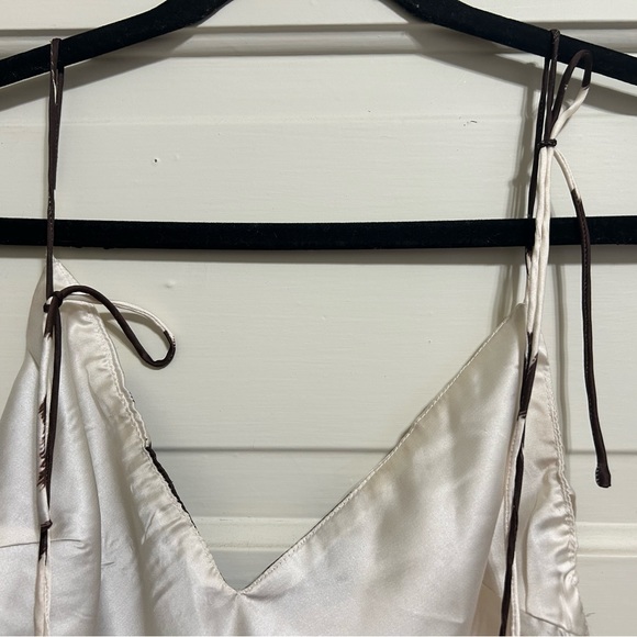 Silky Cow print Mini Slip Dress - Picture 2 of 7